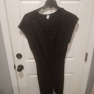 Zyia soho black jumpsuit size large